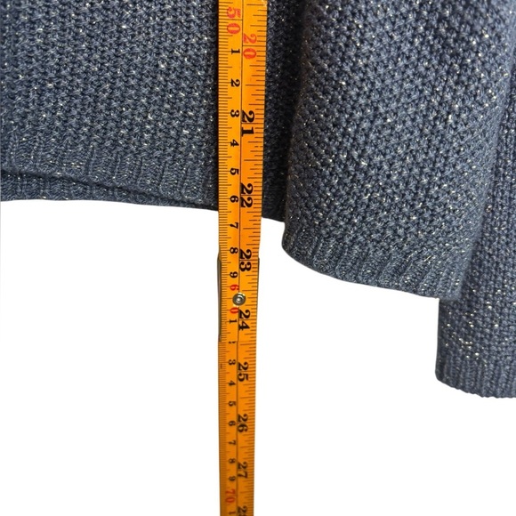 Flora Ashley Slouchy Knit Gold Star Oversized Sweater Top Size XS - Picture 10 of 11